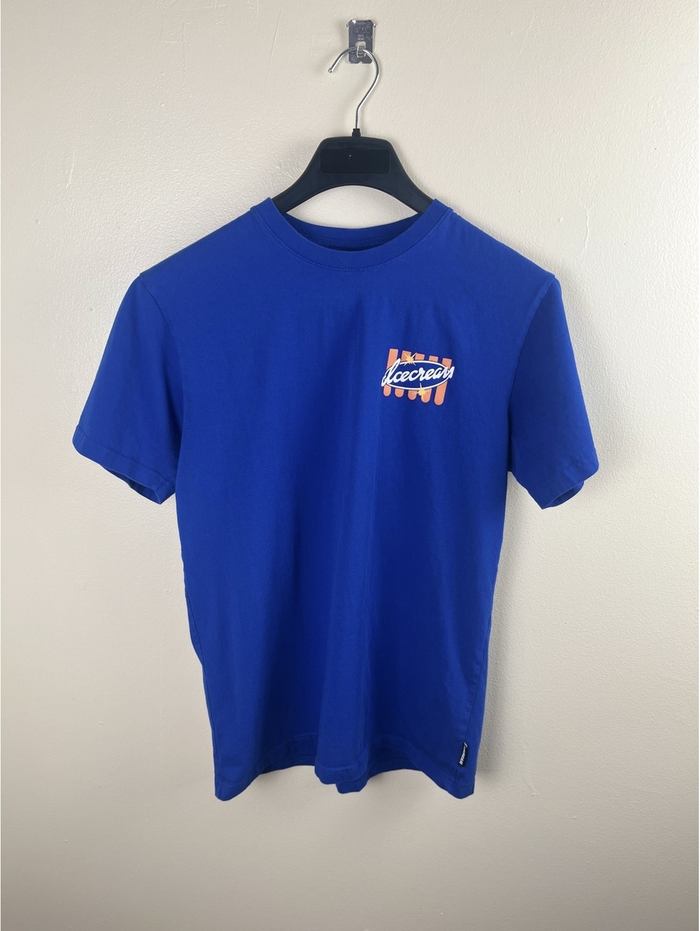 Icecream Men's Royal Blue Graphic T-Shirt Size M Logo Front and Back